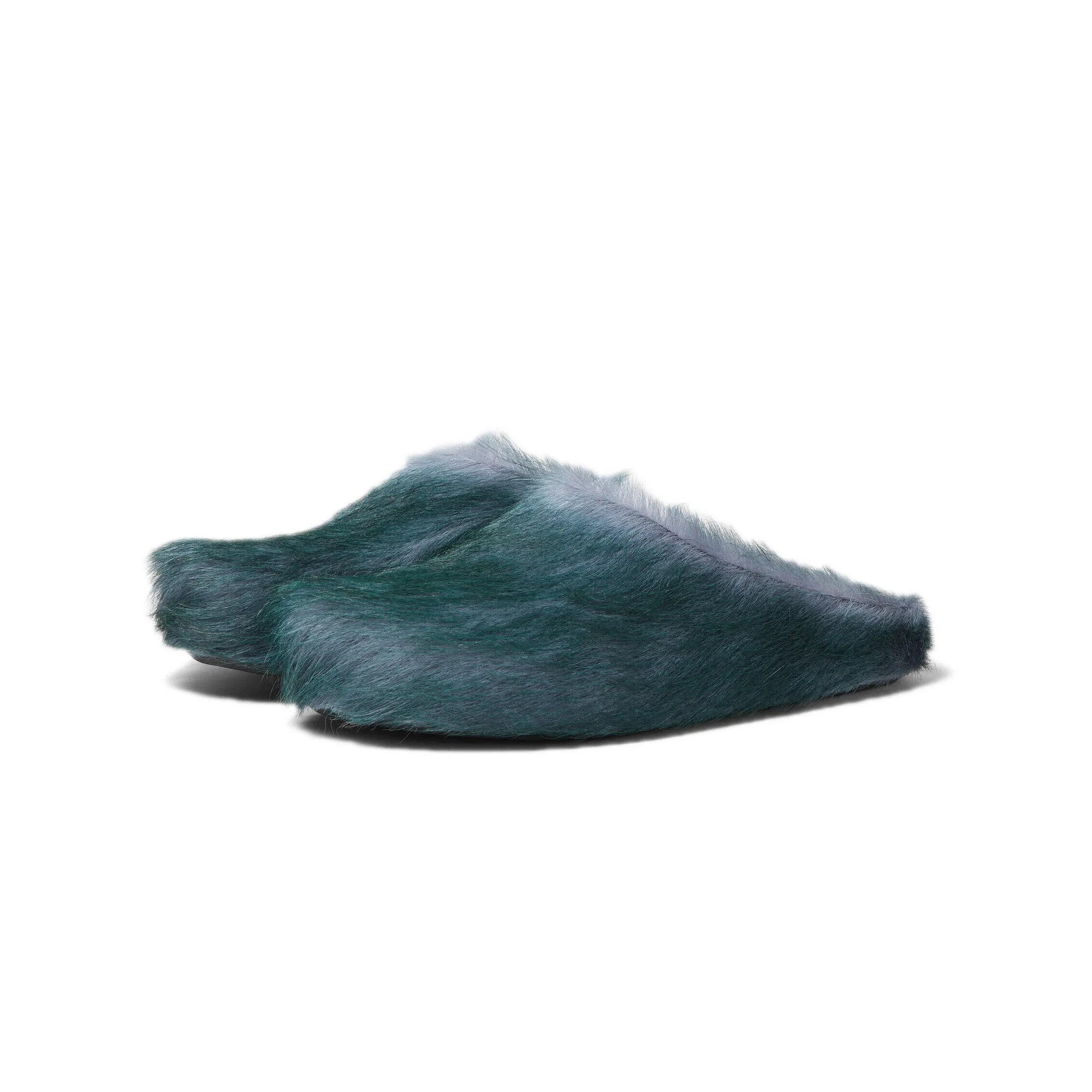 Marni Mens Long Hair Fussbett Sabot Mule