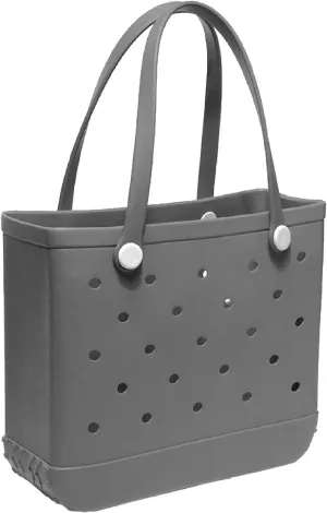 Medium Rubber Beach Bag for Men & Women, Large Capacity Travel Bag Tote Bag for the Beach Boat Pool