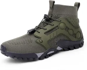 Men's Anti-Slip Climbing Shoes Breathable Lightweight Sports Barefoot Hiking Shoes Quick-Drying Mesh Sports Water Shoes Outdoor Camping Adventure Travel Backpacking Shoes-5-14 US Size