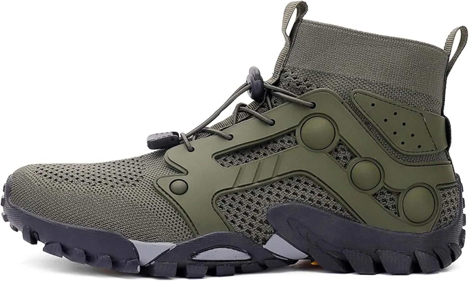 Men's Anti-Slip Climbing Shoes Breathable Lightweight Sports Barefoot Hiking Shoes Quick-Drying Mesh Sports Water Shoes Outdoor Camping Adventure Travel Backpacking Shoes-5-14 US Size