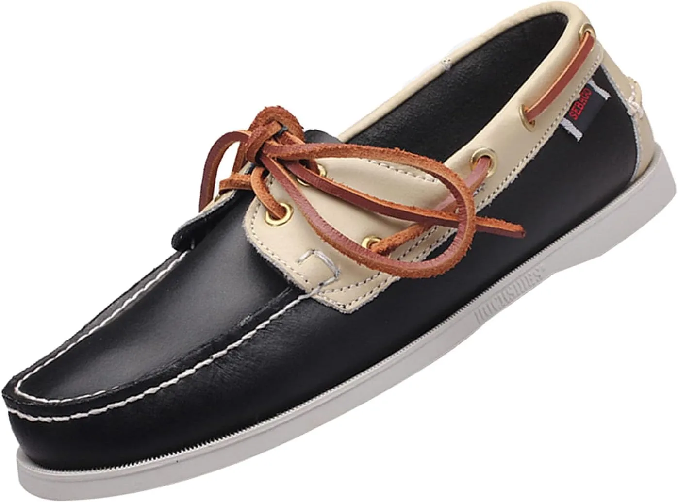 Men's Leather Fashion 2 Eye Boat Shoes,Lightweight Comfort Non-Slip Casual Driving Walking Moccasin Wendy Penny Loafers