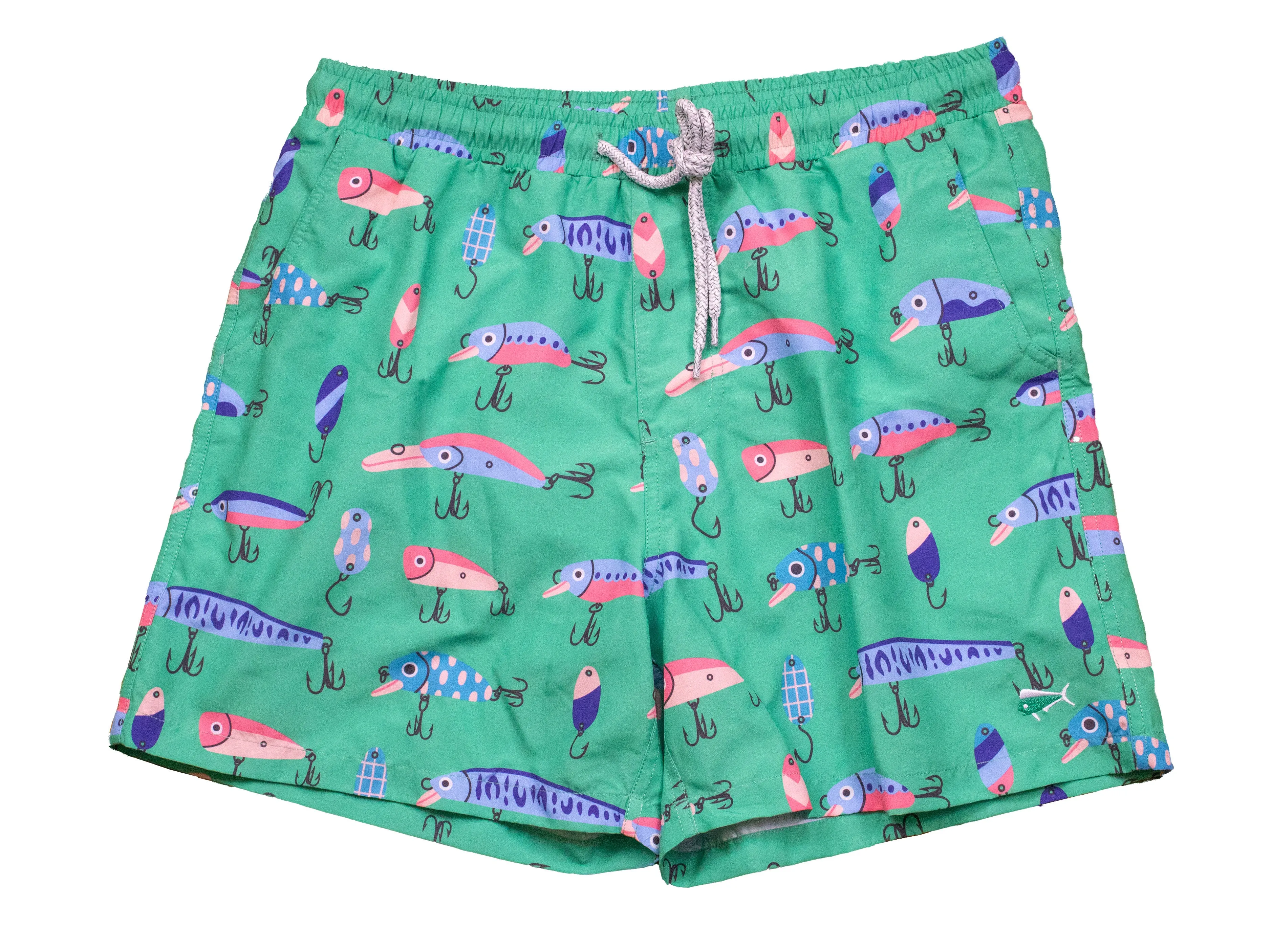 Men's Printed Swim - Hooked - Seafoam