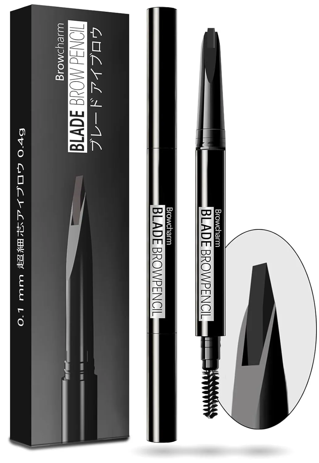 Microblading Eyebrow Pencil for Women,0.1mm Ultra-Fine Mechanical Pencil,Makeup Brow Definer Waterproof,Draws Tiny Brow Hairs and Fills in Sparse Areas (01 Black, 1 Count Pack of 1)