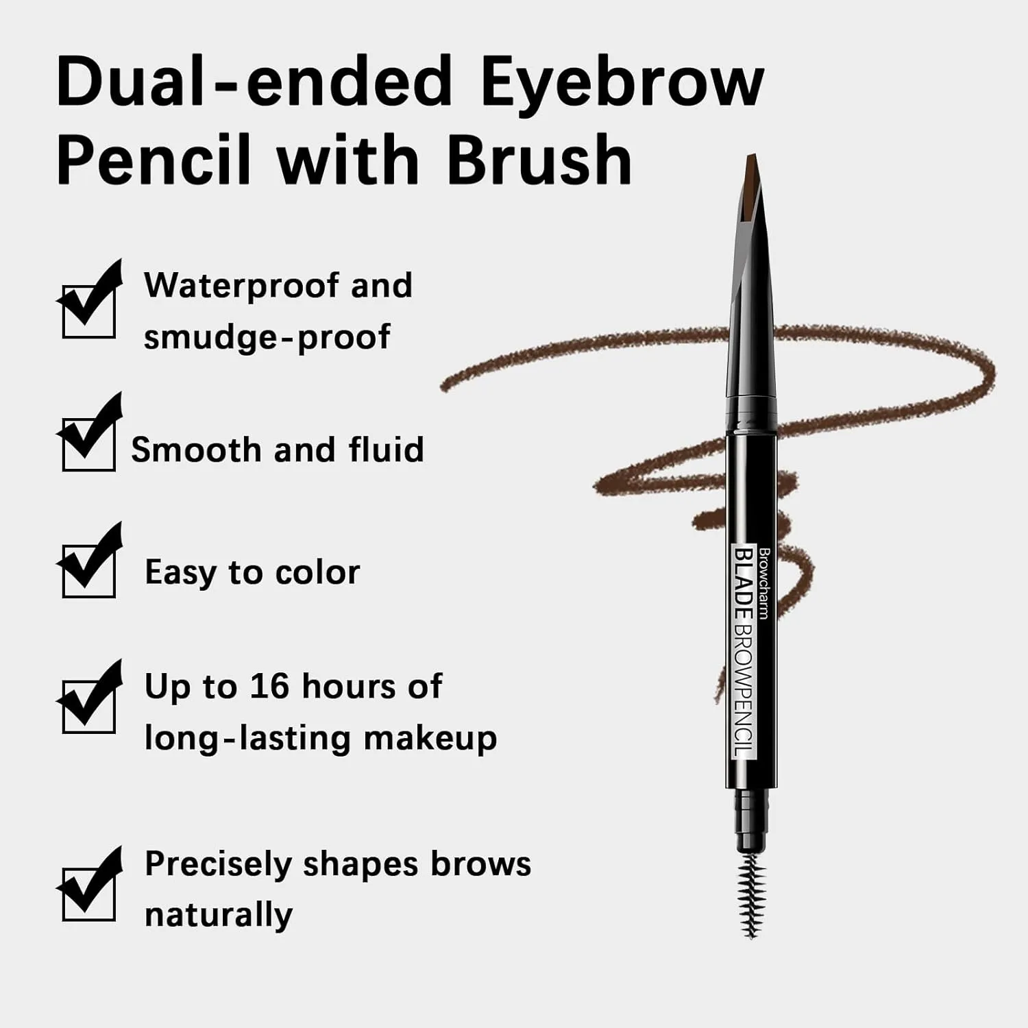 Microblading Eyebrow Pencil for Women,0.1mm Ultra-Fine Mechanical Pencil,Makeup Brow Definer Waterproof,Draws Tiny Brow Hairs and Fills in Sparse Areas (03 Light Brown, 1 Count Pack of 1)