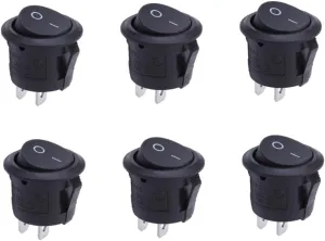 Mikinona Rocker Boat Switch Round Toggle Pcs a v Replacement for Boat Rocker Switch Panel