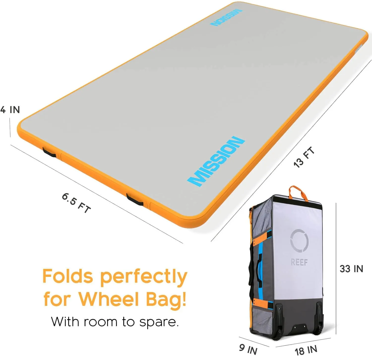 MISSION Boat Gear Reef Mat Inflatable Floating Mat Water Lake Lounge