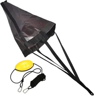 MOOCY Sea Anchor Drift Sock,24”/32”/42” Parachute Drift Anchor with Harness Buoy for Marine Boat/Yacht/Jet Ski/Inflatable/Power Boat/Sail Boat