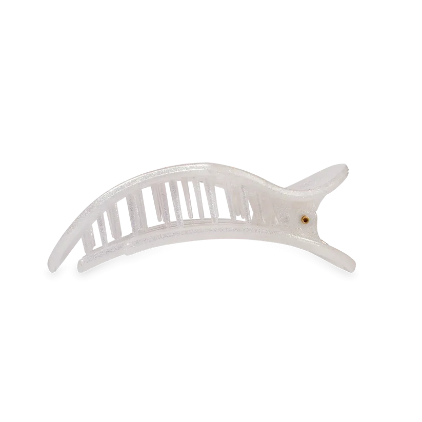 Mother of Pearl Heart Flat Clip | Teleties