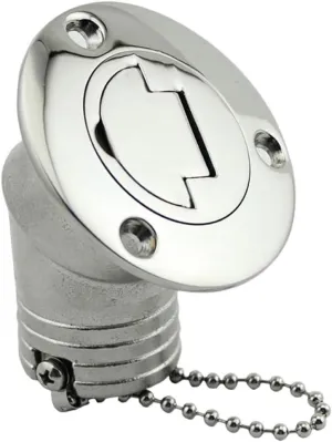 Motocicleta Parts Deck Fill Filler Stainless Steel Hardware Durable Deck Fuel Filler for Trailer Boat Yacht Marine Replacement(2inch 91mmx81mm)