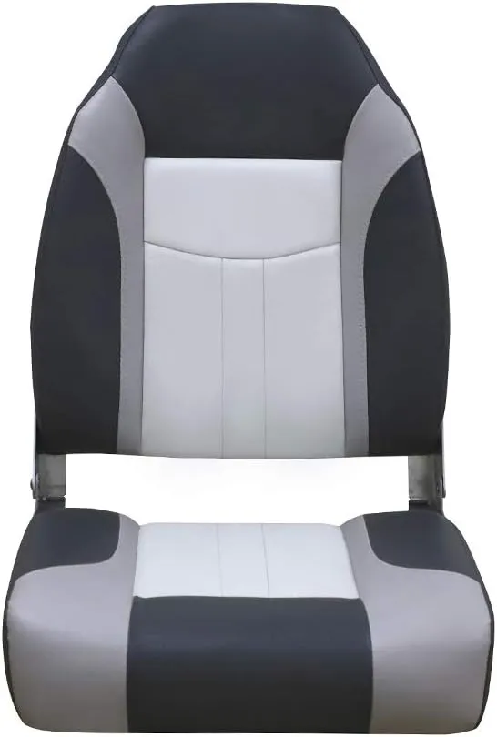 MSC Folding Boat Seat High Back Boat Seat with Seat Swivel 360 Degree Rotation