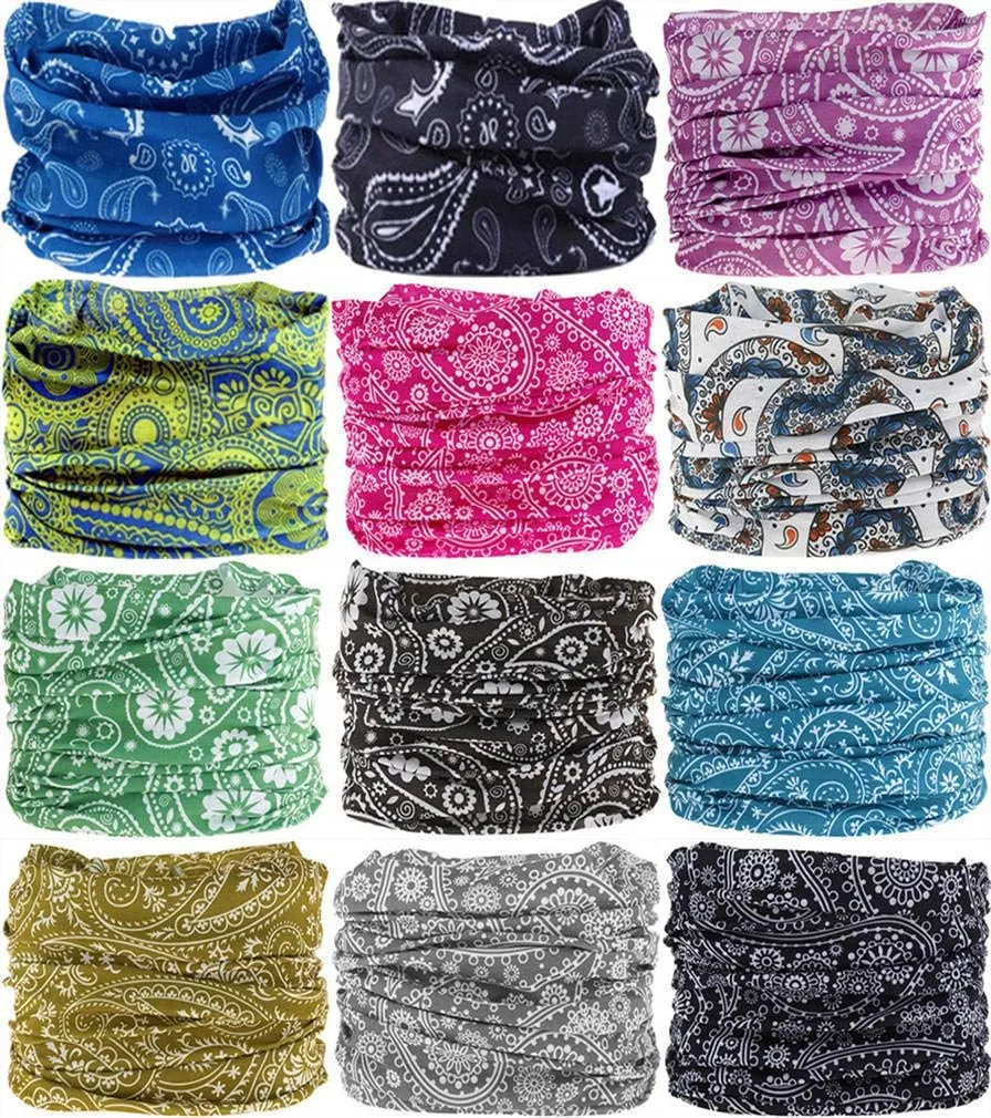 Neck Gaiter Headband Headwear Head Wrap Face Mask Magic Scarf Bandana for Men and Women
