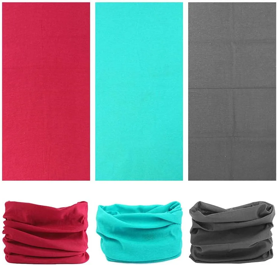 Neck Gaiter Headband Headwear Head Wrap Face Mask Magic Scarf Bandana for Men and Women