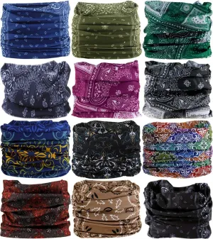 Neck Gaiter Headband Headwear Head Wrap Face Mask Magic Scarf Bandana for Men and Women