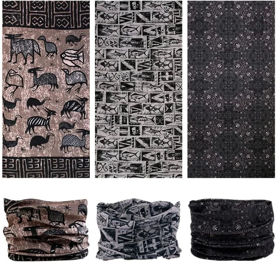 Neck Gaiter Headband Headwear Head Wrap Face Mask Magic Scarf Bandana for Men and Women