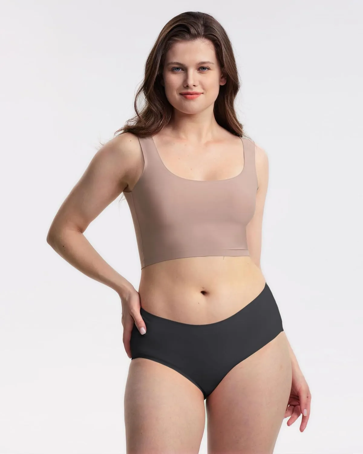 Neione Women's Cotton Underwear No Show Hipster Panties with Seamless Look No Panty Lines