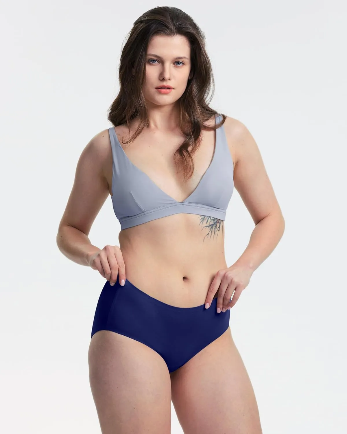 Neione Women's Cotton Underwear No Show Hipster Panties with Seamless Look No Panty Lines