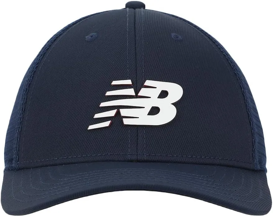 New Balance Adult Unisex 6 Panel Lightweight Adjustable Stretch Running Workout Trucker Hat