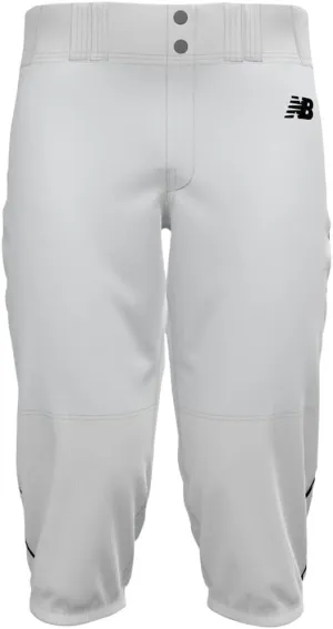 New Balance Men's Adversary 2.0 Piped Knicker Baseball Pants White/Black S