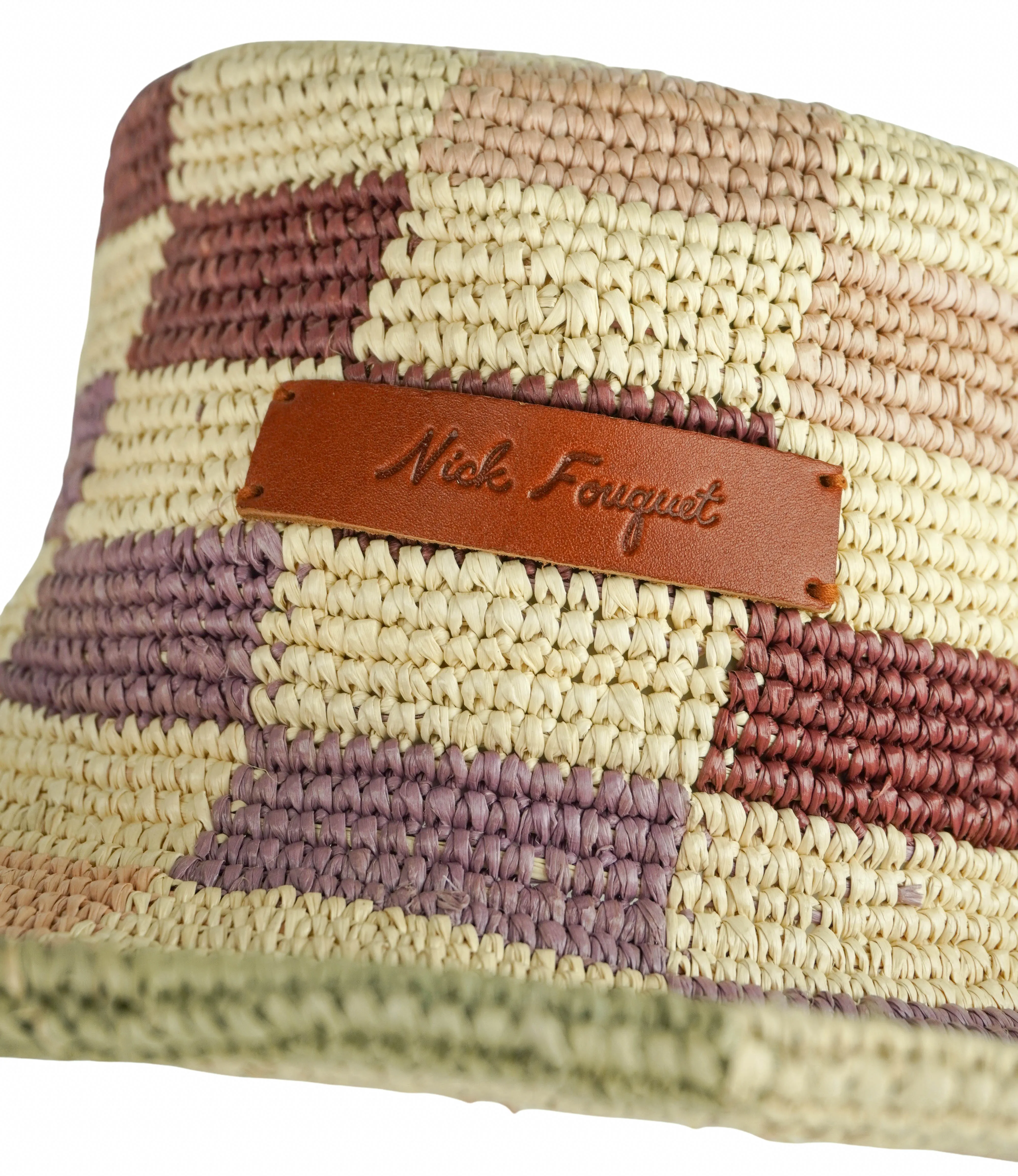 Nick Fouquet Window Pane Hat in Multicolored Checkered