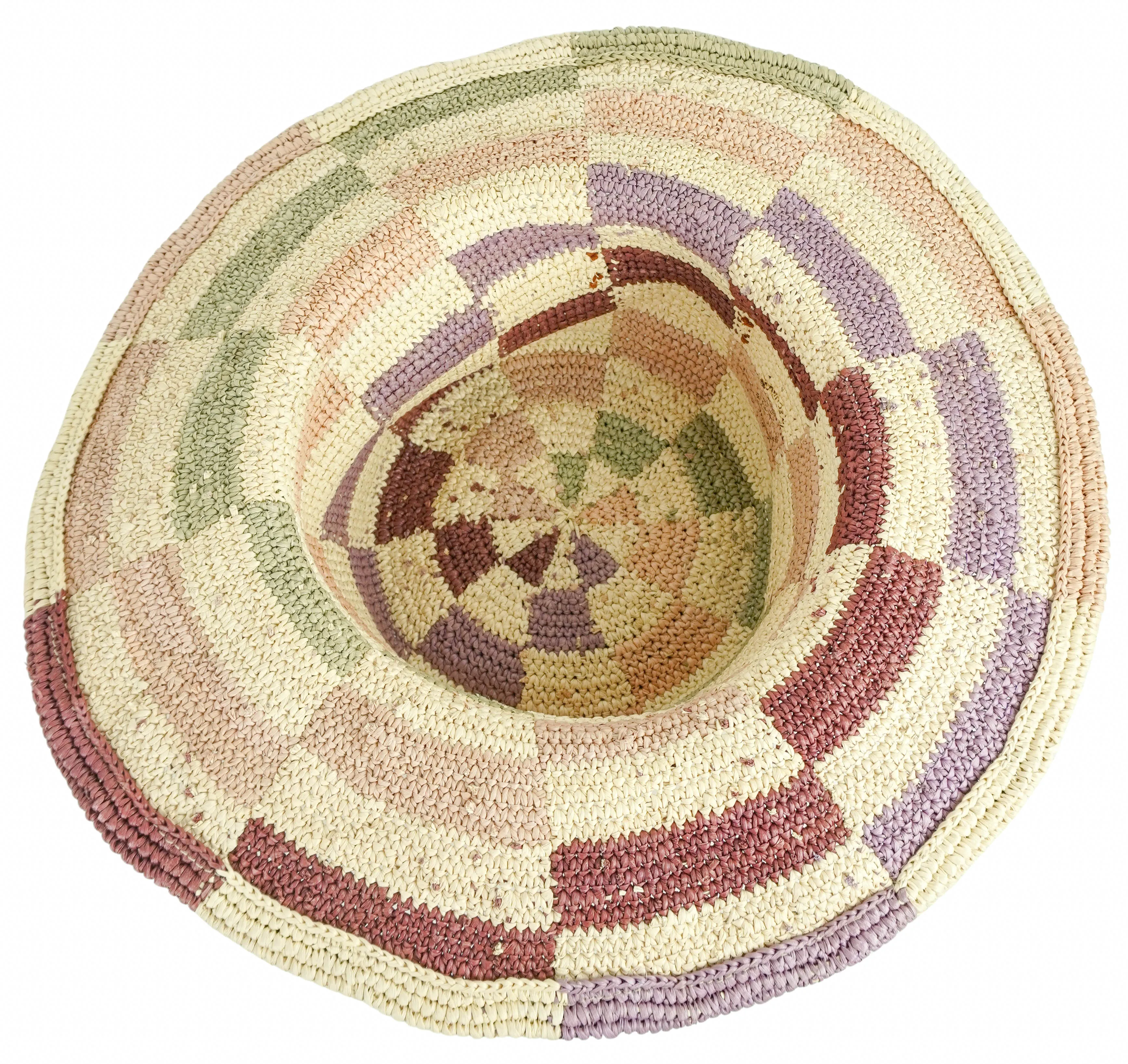 Nick Fouquet Window Pane Hat in Multicolored Checkered