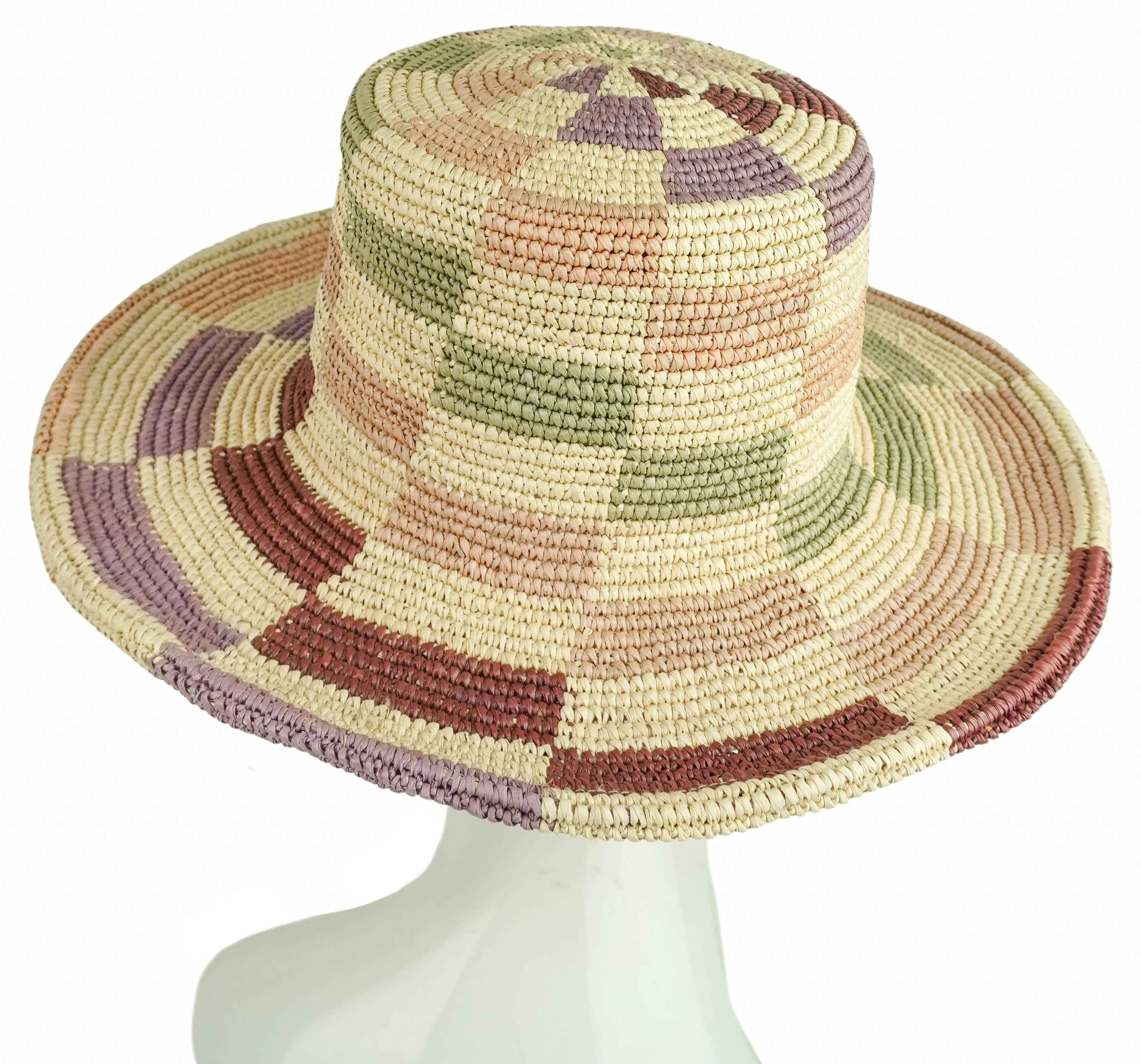 Nick Fouquet Window Pane Hat in Multicolored Checkered