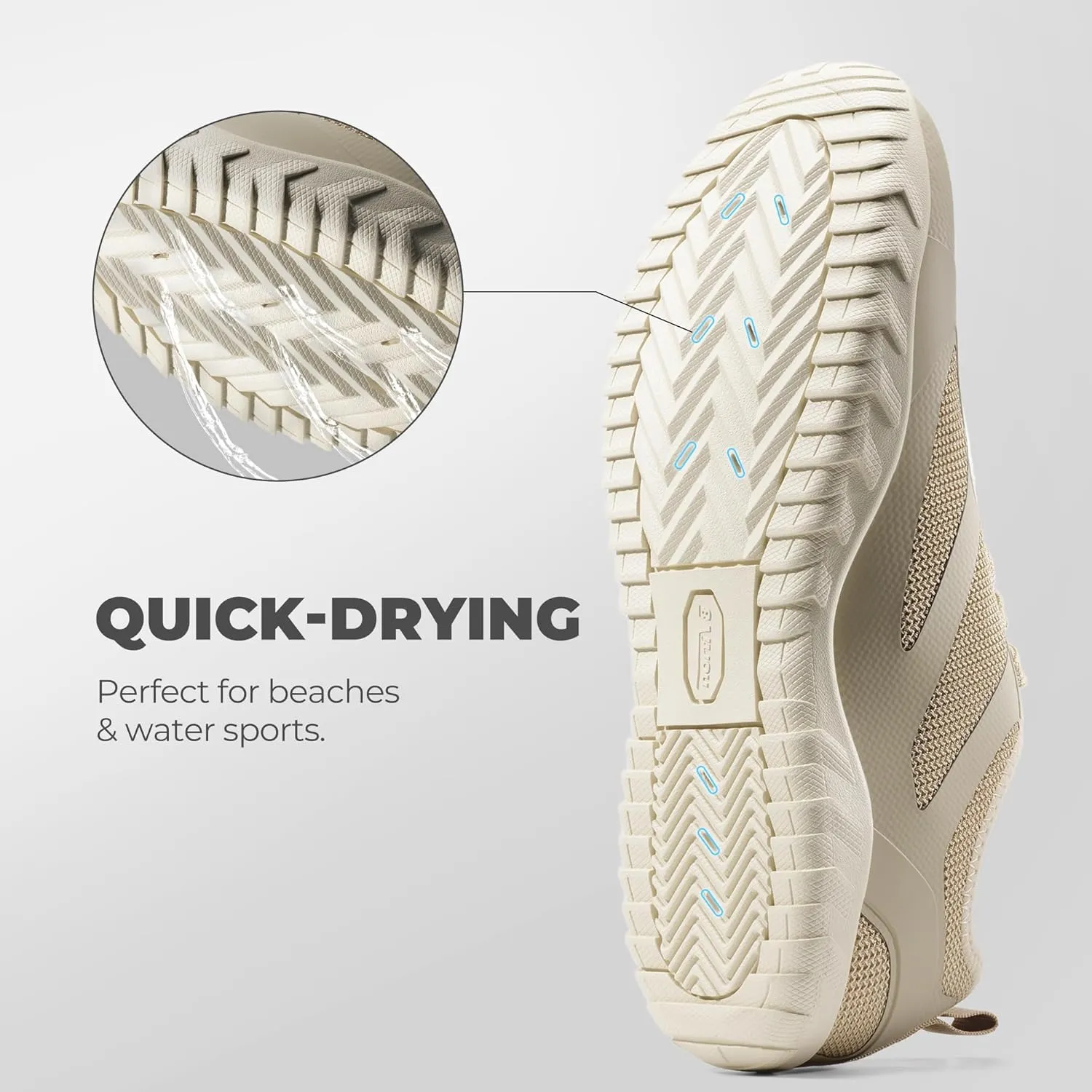 NORTIV 8 Barefoot Water Shoes for Women Men Minimalist Breathable & Comfortable Beach Swim Boat Pool Outdoor Walking Shoes, Zero Drop Sole, Seagull
