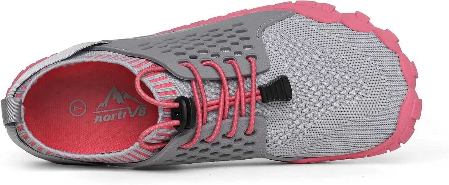 NORTIV 8 Women's Quick Dry Water Shoes Barefoot Sports Aqua Beach Pool Swim Shoes TREKLADY