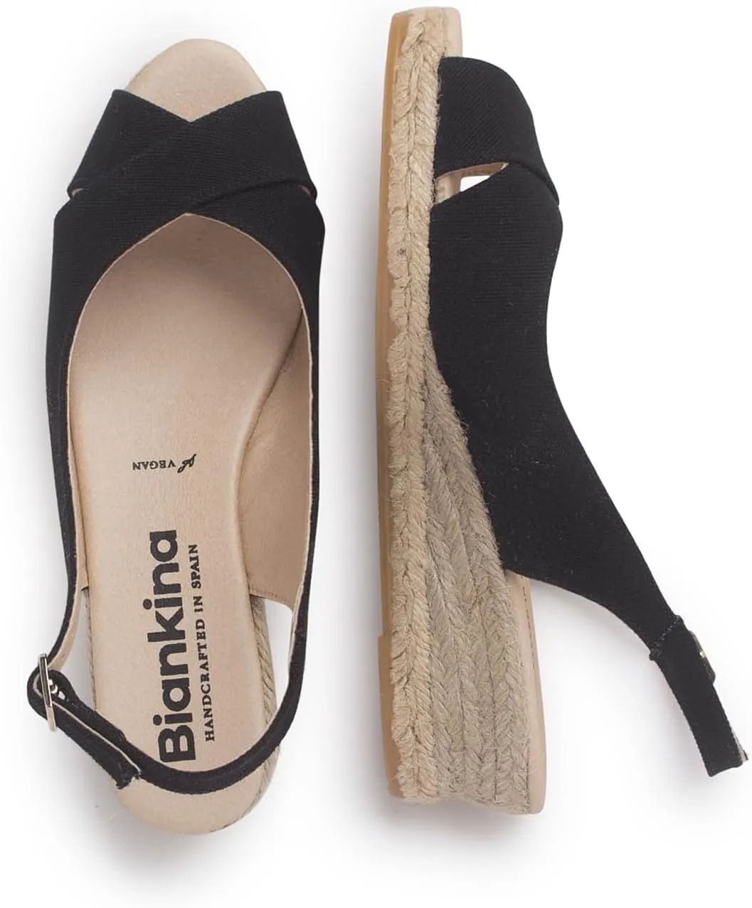 Oliva Espadrille Wedges: Sustainable, Vegan, Classic Style. Made in Spain