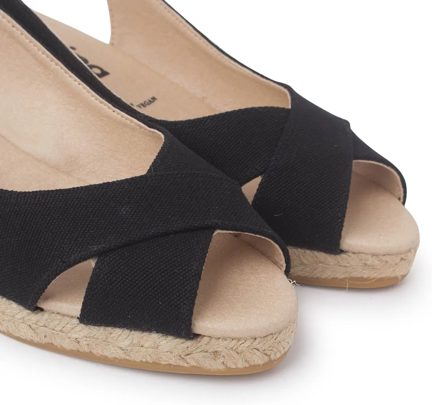 Oliva Espadrille Wedges: Sustainable, Vegan, Classic Style. Made in Spain