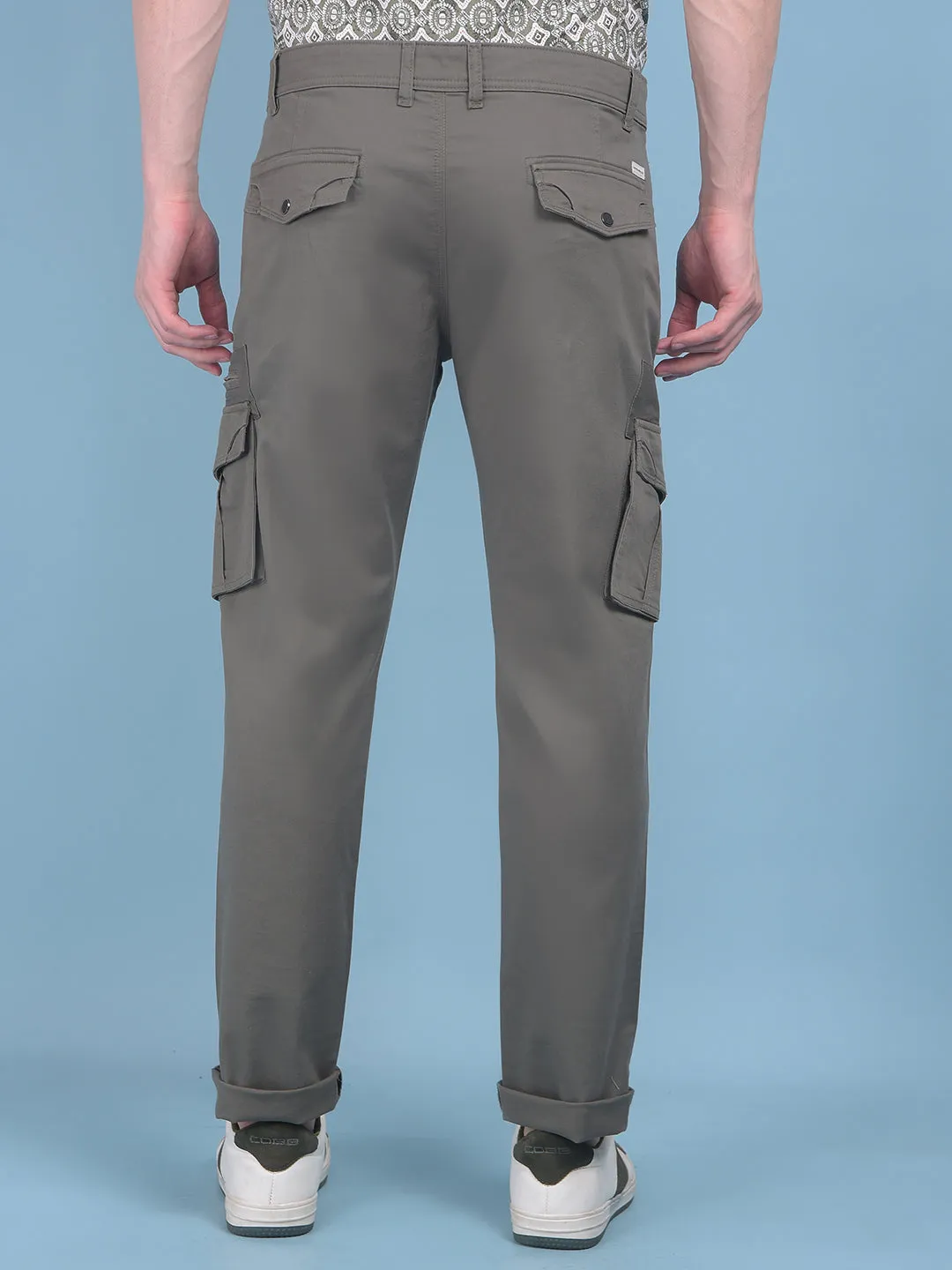 Olive Stretchable Trousers