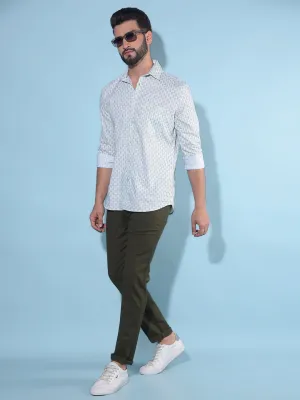 Olive Stretchable Trousers
