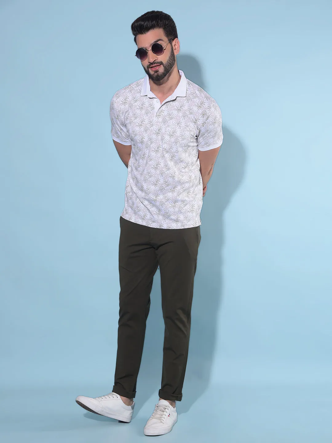 Olive Stretchable Trousers