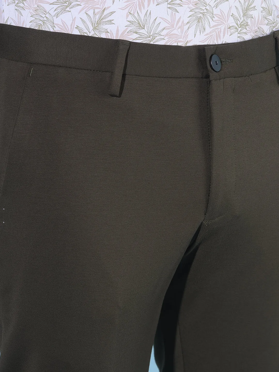 Olive Stretchable Trousers