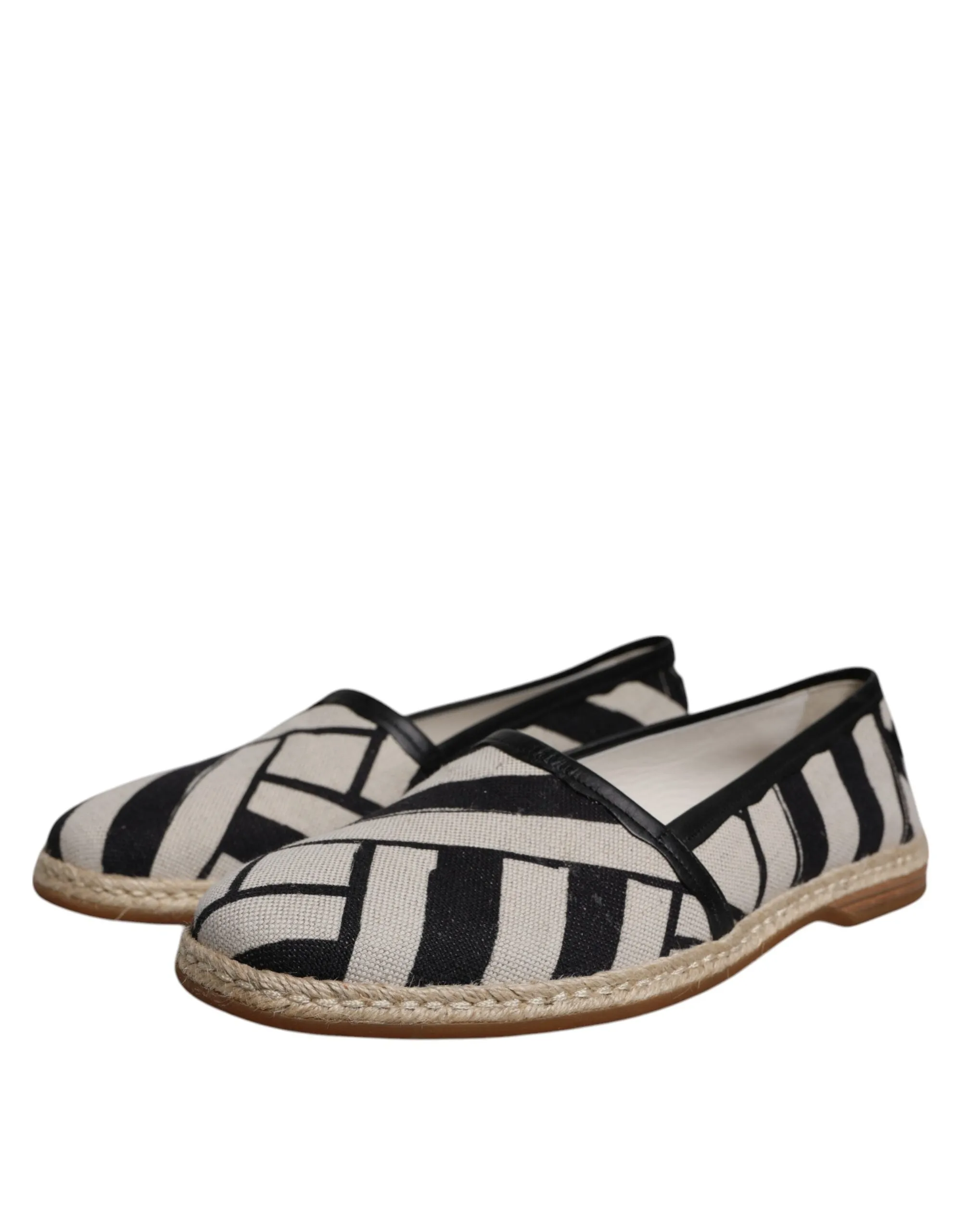 On Black Shoes Slip Stripes Wireless-enabled Espadrille White Dolce Gabbana Site-wide sale &