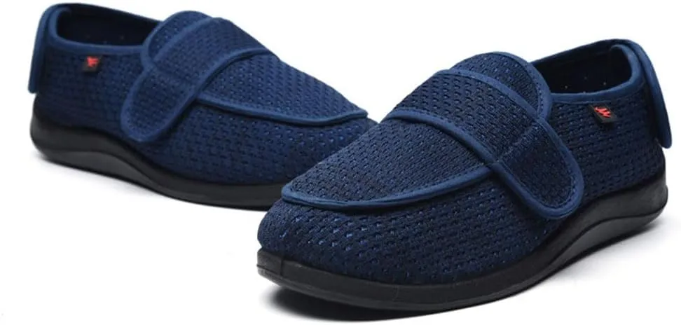 Open Toe Diabetic Shoes, Breathable Extra Wide Width Walking Shoes Elderly Lightweight Swollen Feet Edema Sandals for Male
