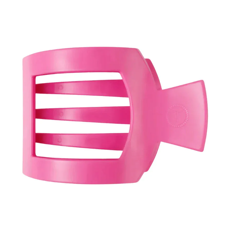 Paradise Pink Flat Square Hair Clip