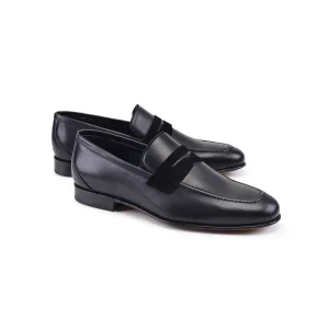 Pelle Line- 7504-L Penny Loafer - Black