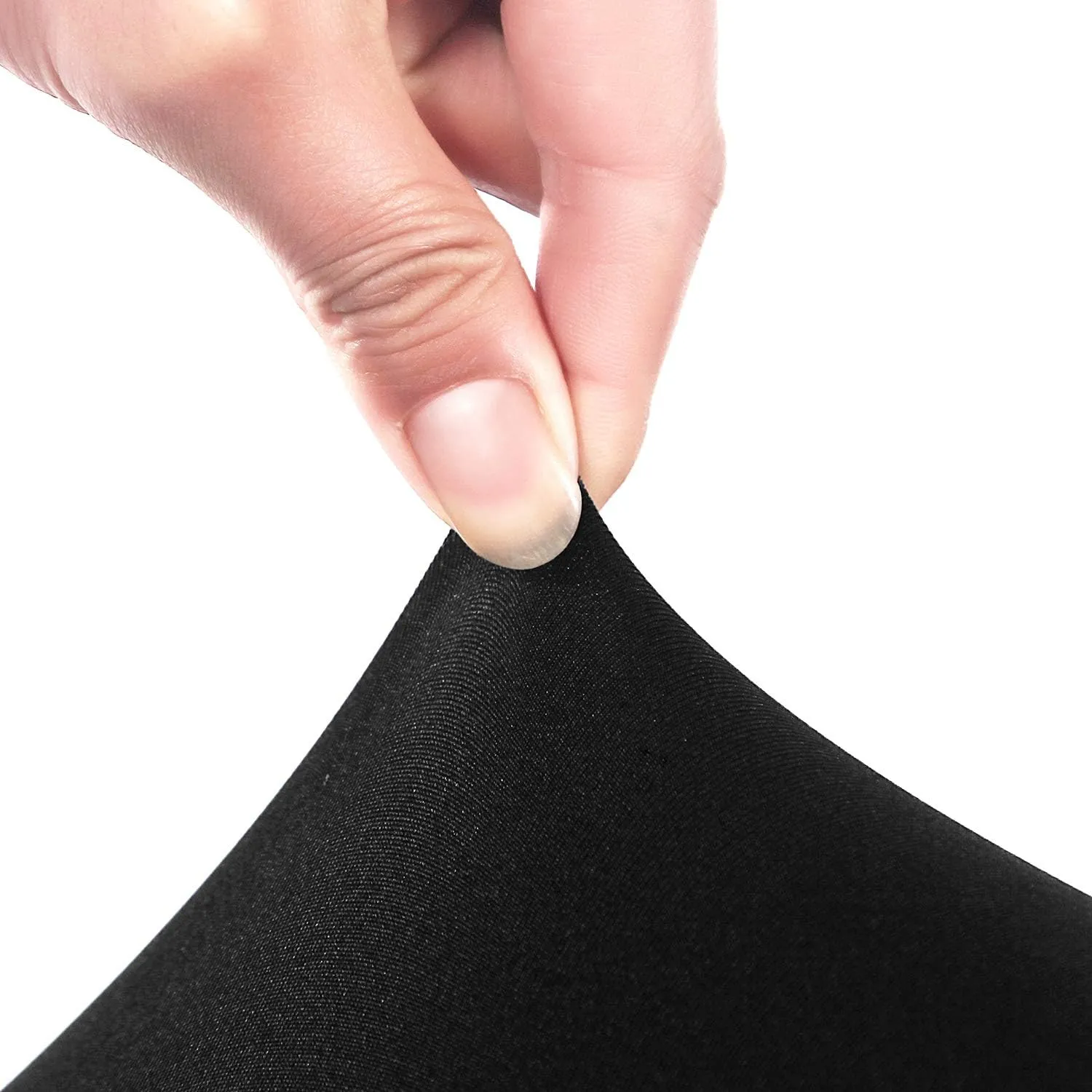 Peomeise 2PCS 6FT Spandex Table Cover Rectangular Stretch Spandex Tablecloth (Black,6FT)