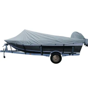 Performance Poly-Guard Extra Wide Series Styled-to-Fit Boat Cover f/20.5' Aluminum Boats w/High Forward Mounted Windshield - Gre