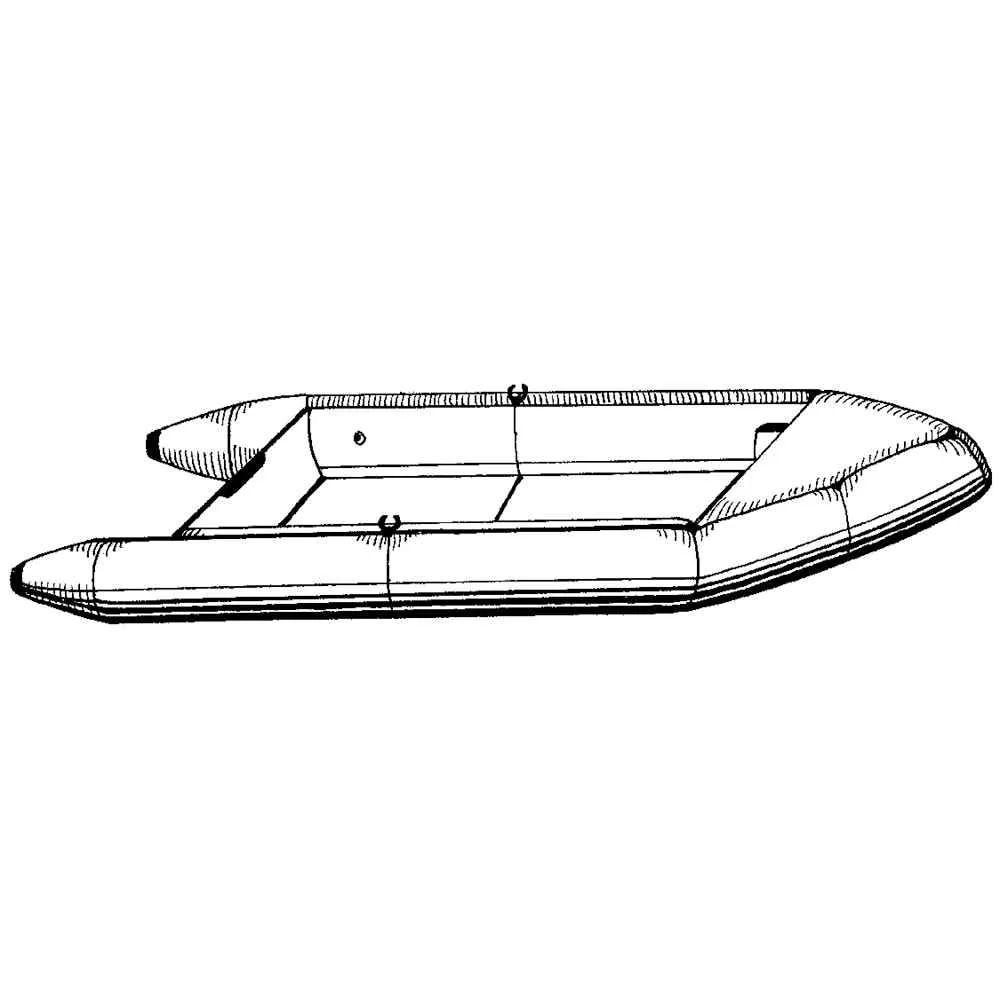 Performance Poly-Guard Styled-to-Fit Boat Cover f/12.5' Sport-Type Inflatable Boats - Grey