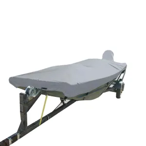 Performance Poly-Guard Styled-to-Fit Boat Cover f/15.5' Open Jon Boats - Grey