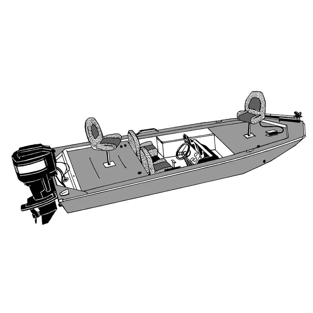 Performance Poly-Guard Styled-to-Fit Boat Cover f/17.5' Jon Style Bass Boats - Grey