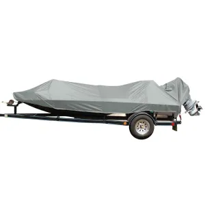 Performance Poly-Guard Styled-to-Fit Boat Cover f/17.5' Jon Style Bass Boats - Grey