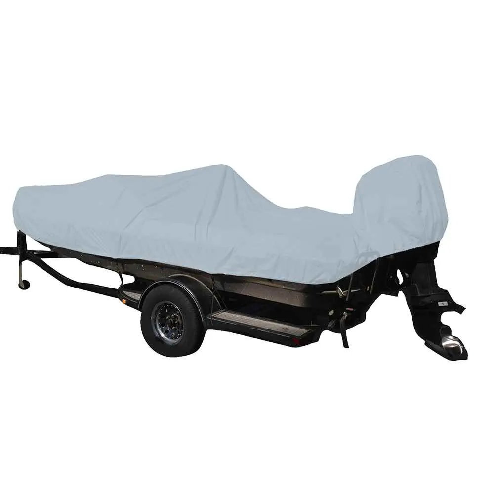Performance Poly-Guard Styled-to-Fit Boat Cover f/19.5' Fish & Ski Style Boats w/Walk-Thru Windshield - Grey