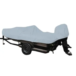 Performance Poly-Guard Styled-to-Fit Boat Cover f/19.5' Fish & Ski Style Boats w/Walk-Thru Windshield - Grey