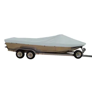 Performance Poly-Guard Styled-to-Fit Boat Cover f/19.5' Sterndrive Aluminum Boats w/High Forward Mounted Windshield - Grey