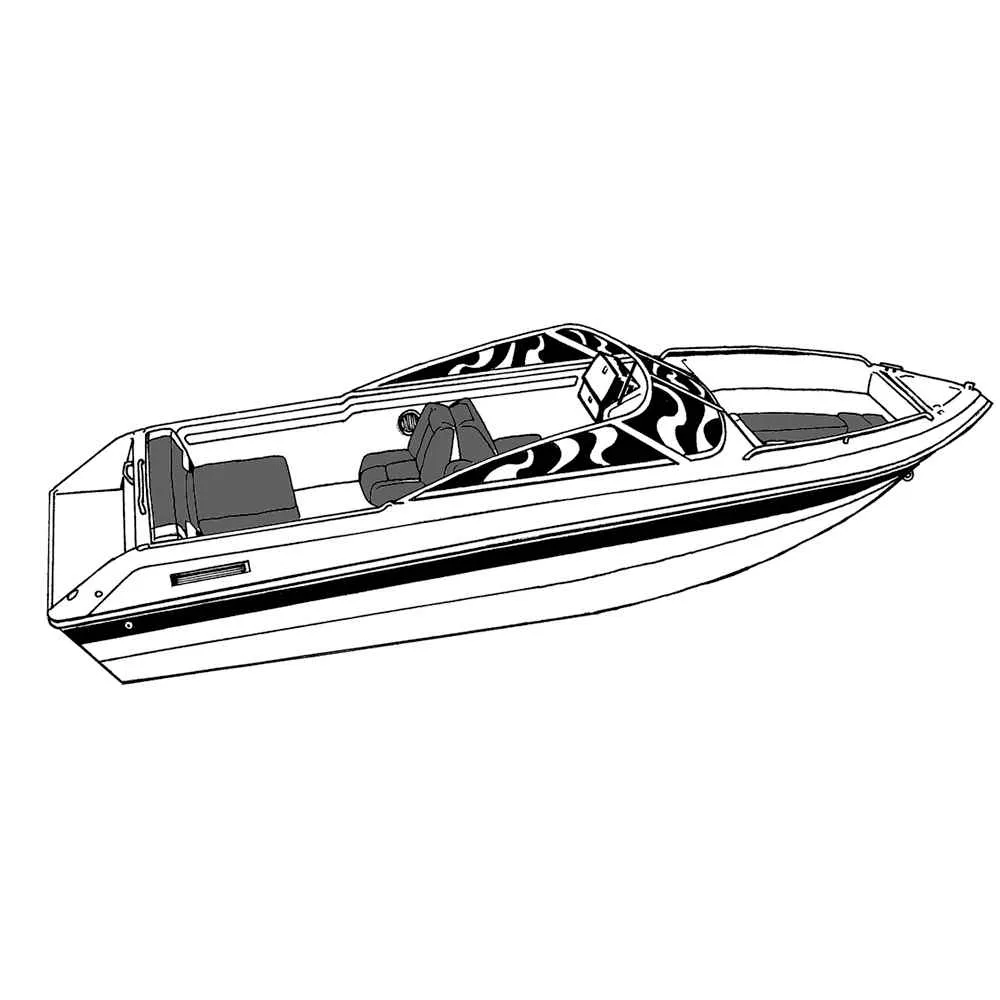 Performance Poly-Guard Styled-to-Fit Boat Cover f/21.5' Sterndrive V-Hull Runabout Boats (Including Eurostyle) w/Windshield &
