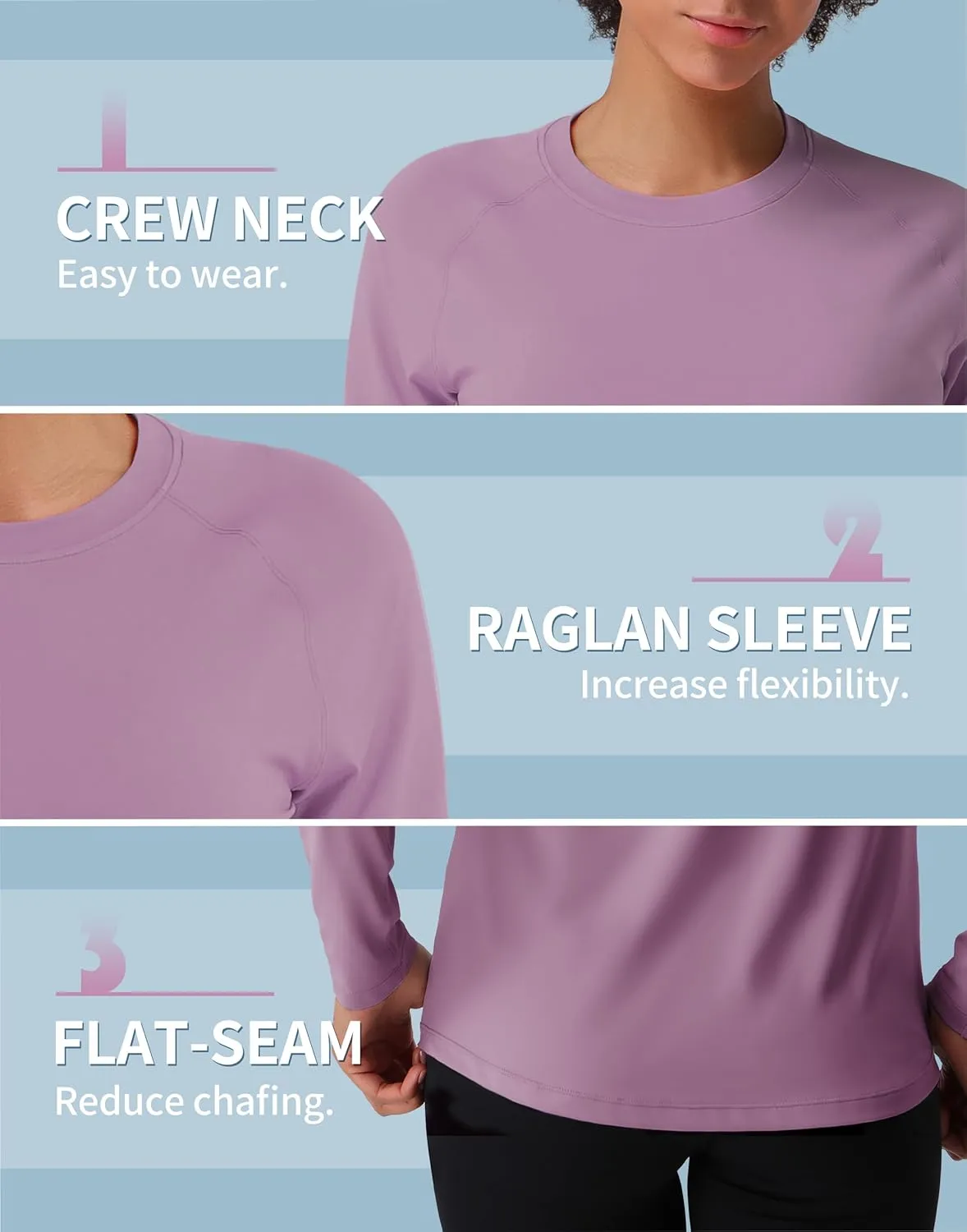 Pioneer Camp Rash Guard for Women Sun Shirts UPF 50  SPF UV Protection Long Sleeve Workout Tops Hiking Running Quick Dry
