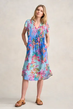Pleat Front Midi Dress - Midsummer Paisley