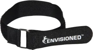 Premium Cinch Straps with Stainless Steel Metal Ring (Buckle), Reusable Durable Hook and Loop, Multipurpose Securing Straps 4 Pack - 3" x 40"